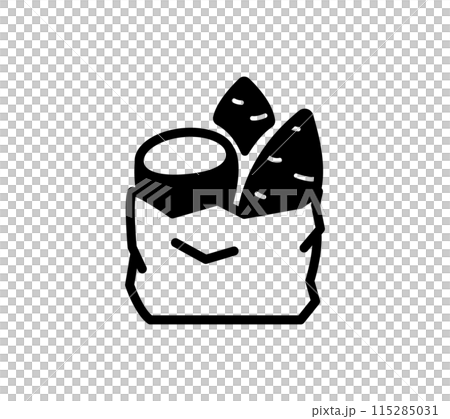 Simple baked potato illustration Simple baked potato illustration 115285031