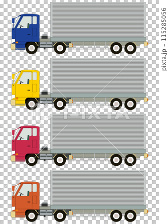 "Four trucks in four colors" with container 115285056