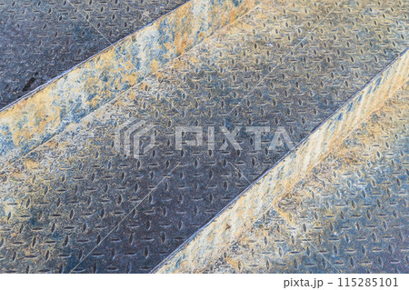 Rust metal diamond surface background.  115285101