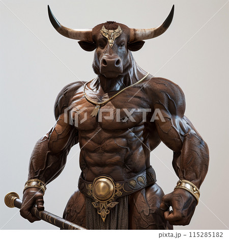 牛頭のイメージ - image of Cow Human - No1-1 115285182