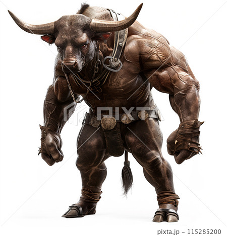 牛頭のイメージ - image of Cow Human - No1-7 115285200