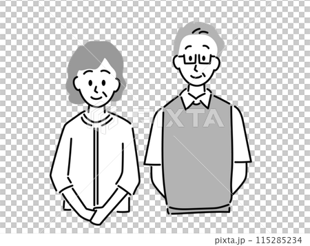 Senior simple character Senior simple character 115285234