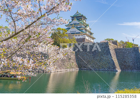 【桜】春の大阪城公園【大阪城天守閣】 115285358