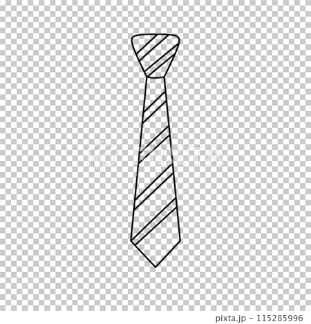A white tie with a black stripe A white tie with a black stripe 115285996