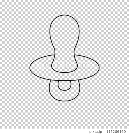 A baby bottle with a nipple on the top 115286160