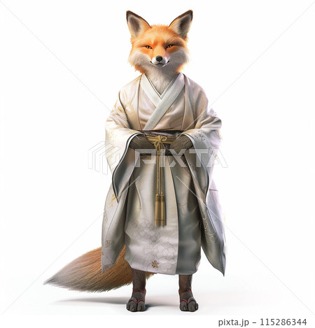 擬人化したキツネ image of Anthropomorphic Fox No1-4 115286344