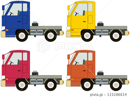 「四色四台のトラック」牽引自動車 115286814