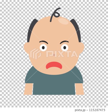 ハゲの男性・薄毛の男性 115287473