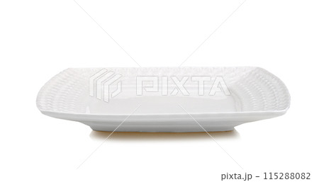 mordern white plate empty on white background 115288082