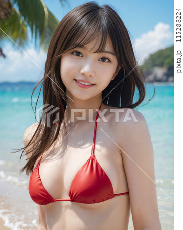 水着の若い女性 水着の若い女性 115288224