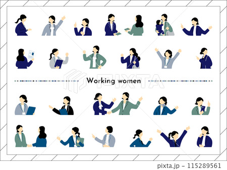 働く女性　ビジネスシーン素材集 115289561