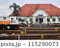 railway station with train 115290073