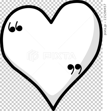 Black and white color speech bubble balloon with quotation marks, icon sticker memo keyword planner text box banner, flat png transparent element design 115290457