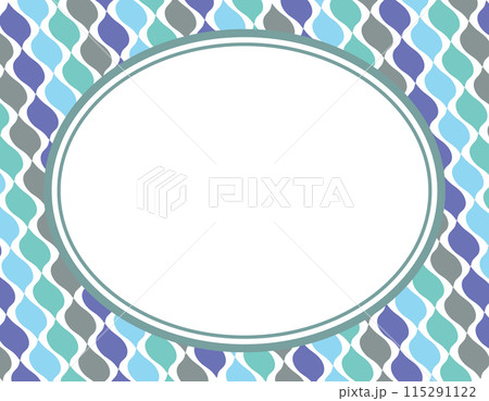 レトロポップなフレーム素材 幾何学模様 菱形 2 レトロポップなフレーム素材 幾何学模様 菱形 2 115291122