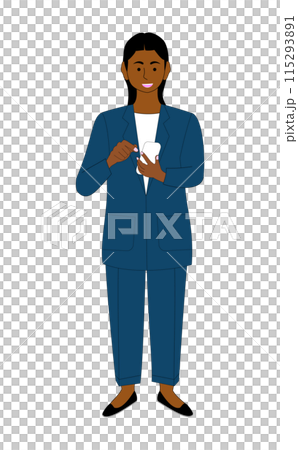 Young black woman using mobile phone, white background Young black woman using mobile phone, white background 115293891