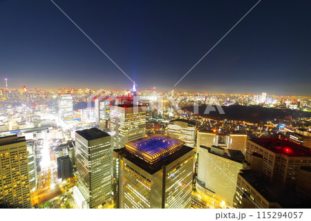 都庁から望む夜の西新宿 都庁から望む夜の西新宿 115294057