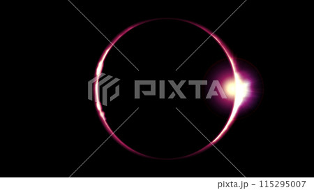 日食のイメージイラスト 115295007