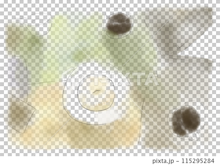Landscape with bagels watercolor style hand-drawn illustration Landscape with bagels watercolor style hand-drawn illustration 115295284
