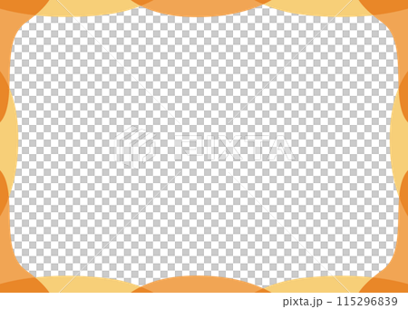 Simple curved design frame, background material, autumnal color scheme Simple curved design frame, background material, autumnal color scheme 115296839