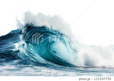 Large stormy ocean wave isolated on transparent background Large stormy ocean wave isolated on transparent background 115297750