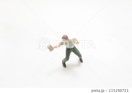 the Window Washer, Conceptual photography of cleaner the Window Washer, Conceptual photography of cleaner 115298721