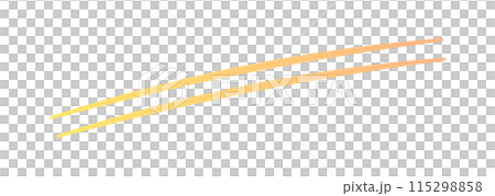 Simple and stylish two diagonal lines - yellow and orange gradient underline 115298858