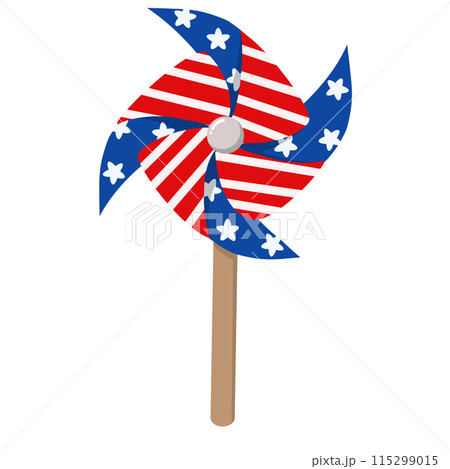 american windmill on white background 115299015