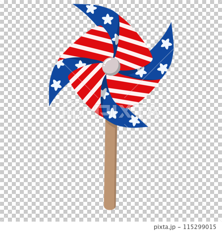 american windmill on white background 115299015