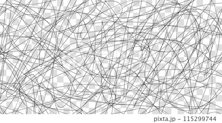 Marker drawn scribble vector. Childish drawing. Hand draws calligraphy swirls. Curly brush strokes, marker scrawls as graphic design elements 115299744