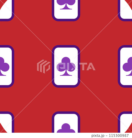 Purple falling playing cards seamless pattern Purple falling playing cards seamless pattern 115300987