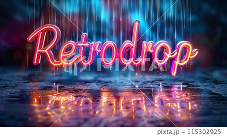 Diffused Lighting Cryptocurrency Retrodrop concept art poster. 115302925