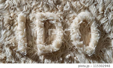 Wool Decentralized fundraising concept art poster. Wool Decentralized fundraising concept art poster. 115302948