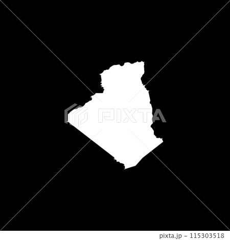 Algeria map icon 115303518