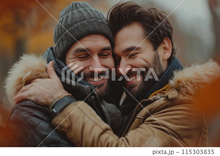 Intimate Moment: Loving Gay Relationshipのイラスト素材 [115303835] - PIXTA