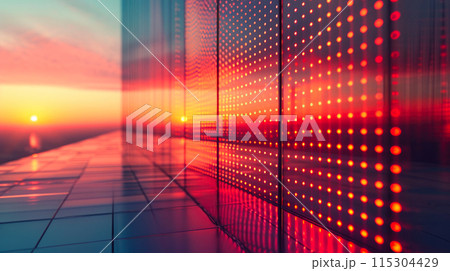 City Lights: Twilight View of Modern Smart Grid City Lights: Twilight View of Modern Smart Grid 115304429