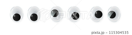 toy eyes cartoon safety wobbly flat style design vector toy eyes cartoon safety wobbly flat style design vector 115304535