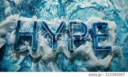 Blue Marble Social media hype concept art poster. 115305007