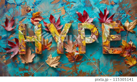 Autumn Social media hype concept art poster. Autumn Social media hype concept art poster. 115305141