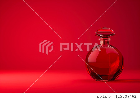 Floating Fragrance: Red-Hued Perfume Bottle Floating Fragrance: Red-Hued Perfume Bottle 115305462