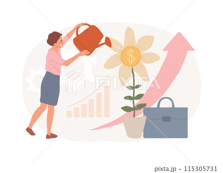Investment isolated concept vector illustration. Investment isolated concept vector illustration. 115305731