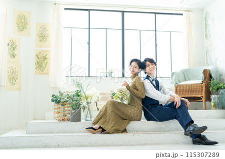 ブライダル ウェディング 新郎新婦 ブライダル ウェディング 新郎新婦 115307289