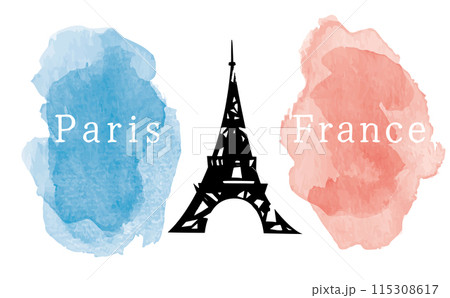 フランス パリの国旗イラスト フランス パリの国旗イラスト 115308617