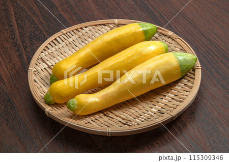 イタリアの夏野菜、ゼファーズッキーニ イタリアの夏野菜、ゼファーズッキーニ 115309346