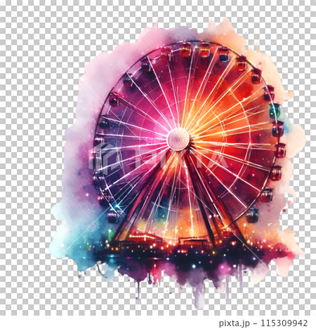 ferris wheel at night ferris wheel at night 115309942