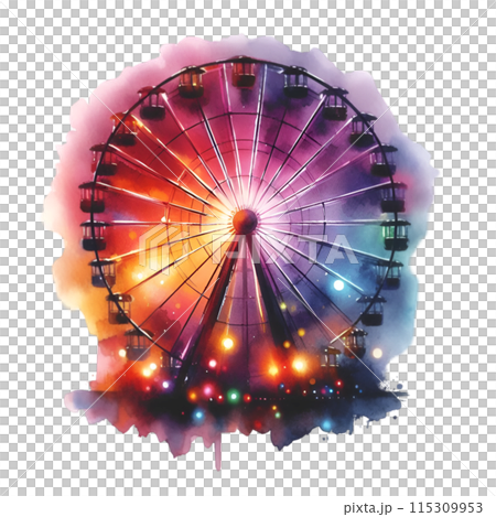 ferris wheel at night ferris wheel at night 115309953