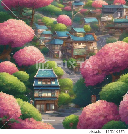 アジサイの咲く村 115310573