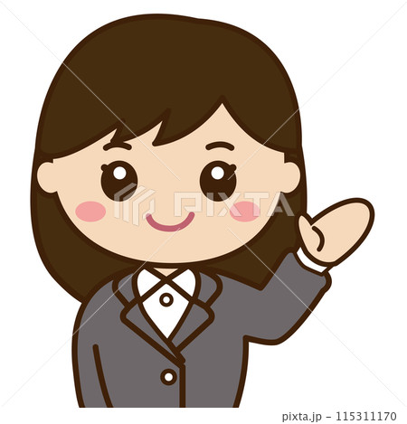 案内をスーツの女性 案内をスーツの女性 115311170