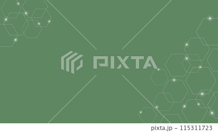 六角形の抽象的なイラスト 両サイドバージョン 六角形の抽象的なイラスト 両サイドバージョン 115311723