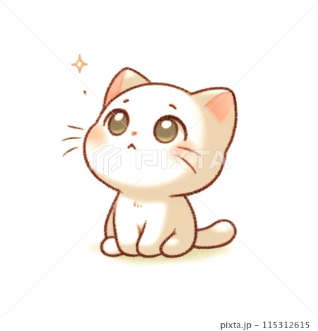 白猫のイラスト素材 [115312615] - PIXTA