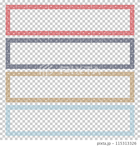 中華柄の4色セット 中華柄の4色セット 115313326